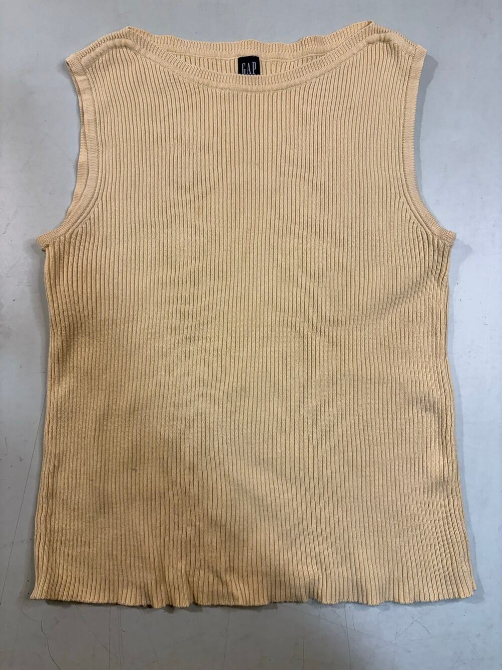 Gap Knit Sweater Tank / Sleeveless Shell Pale Yellow